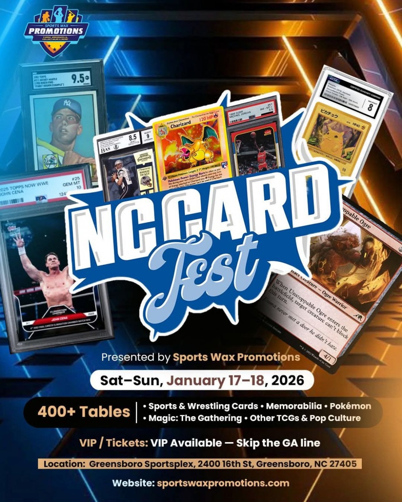 NC Card Fest 2026, Greensboro Sportsplex, 17 January to 18 January ...