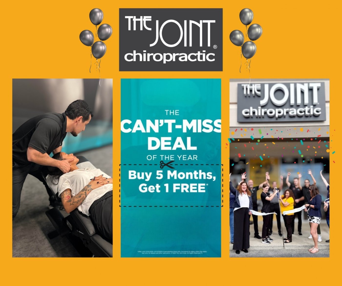 The Joint Chiropractic – Ocala is excited to announce our limited-time 5-Plus-1 Wellness Promo