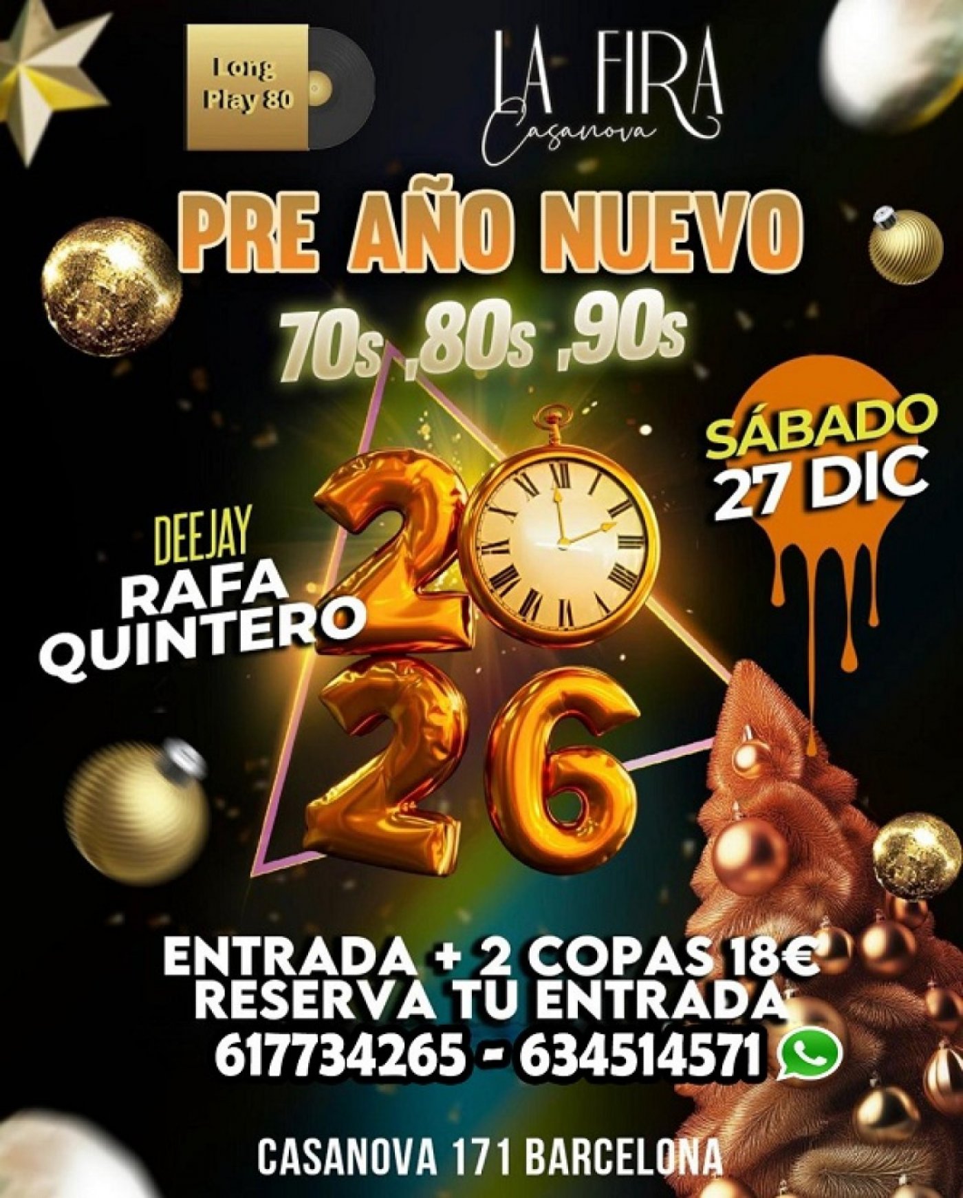 Tardeo 70s 80s 90s Pre Año Nuevo 🍾​