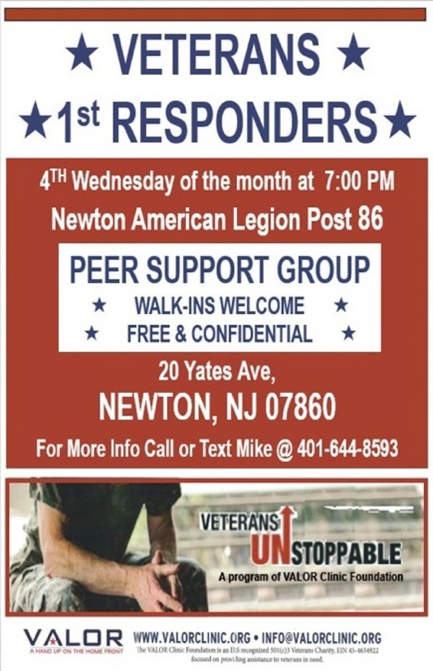 Veterans & 1st Responders PTSD Support Group Monthly Meeting - Newton ...