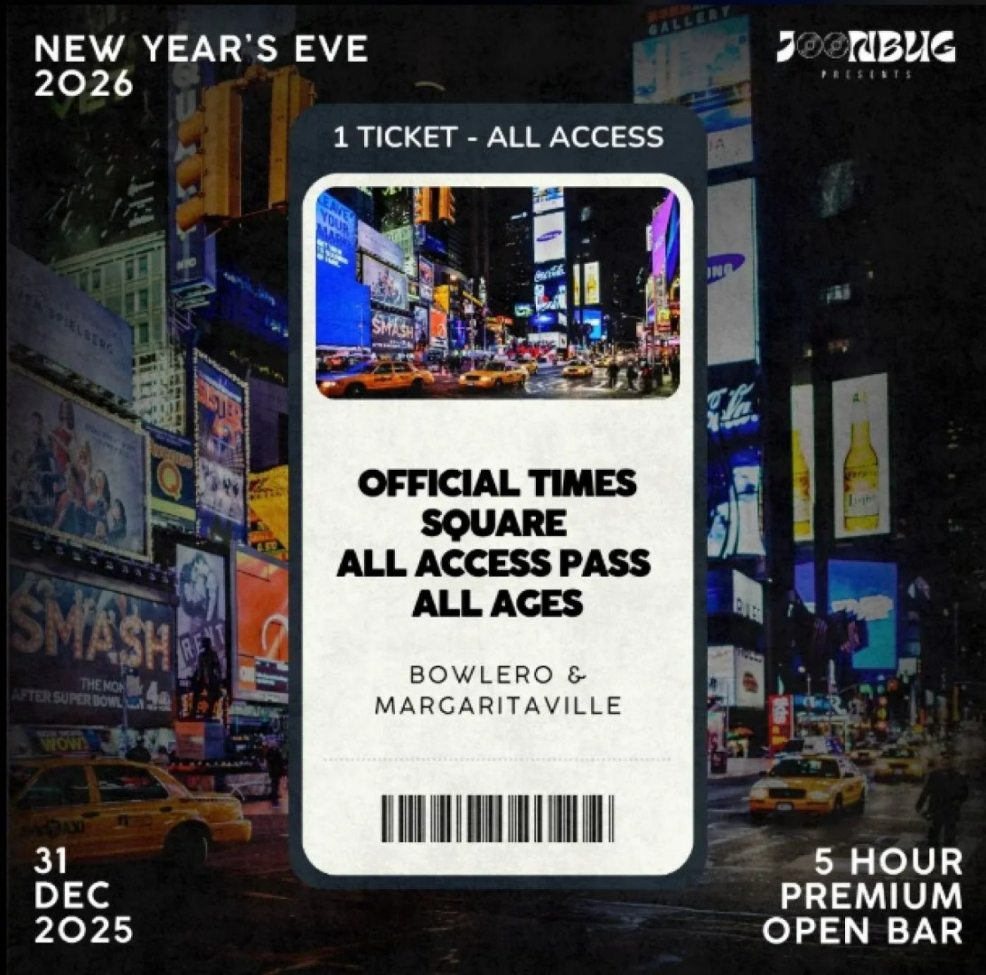 All Ages Times Square Party Pass NYE 2026