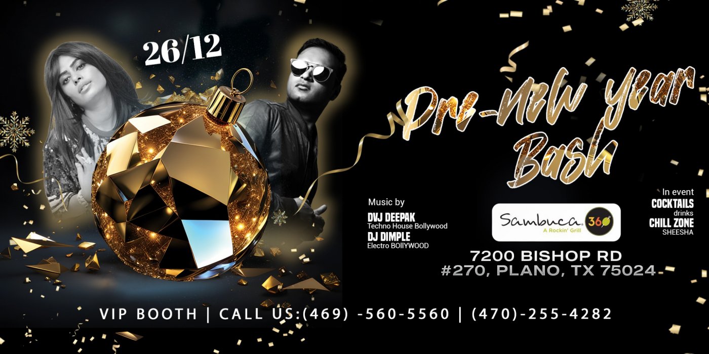 Pre New Year Bash Celebration With Live Bollywood Afro Music