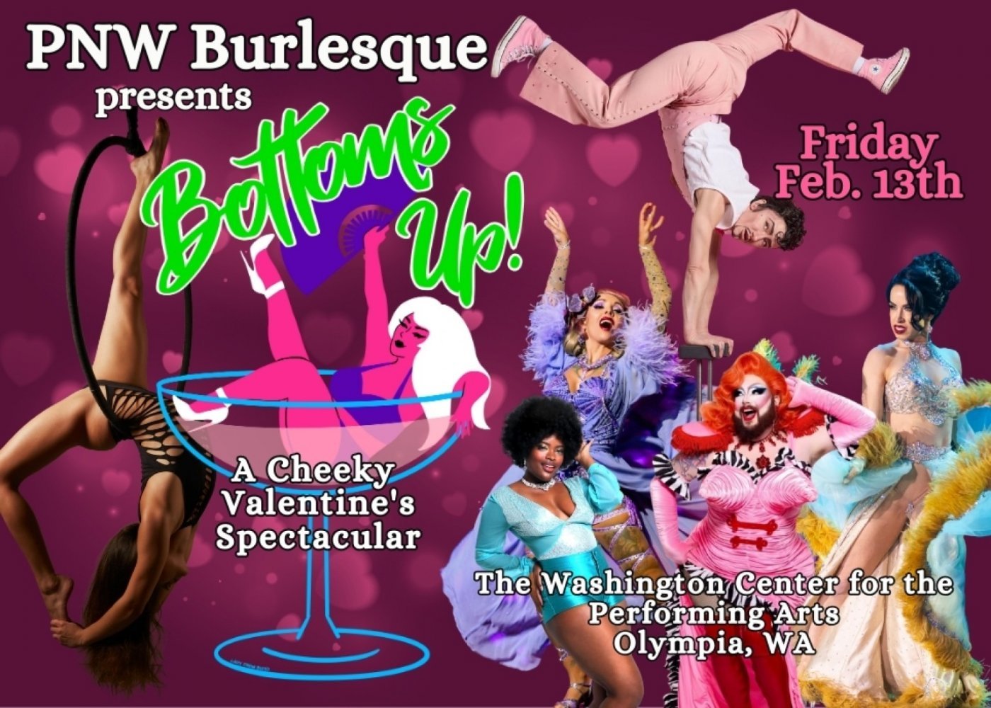 PNW Burlesque presents Bottoms Up! A Cheeky Valentine's Spectacular