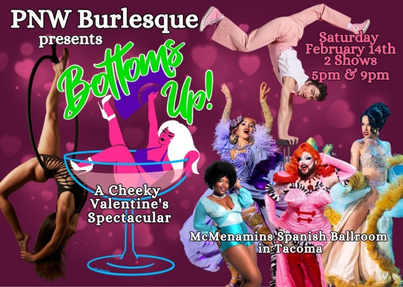 PNW Burlesque presents Bottoms Up! A Cheeky Valentine's Spectacular