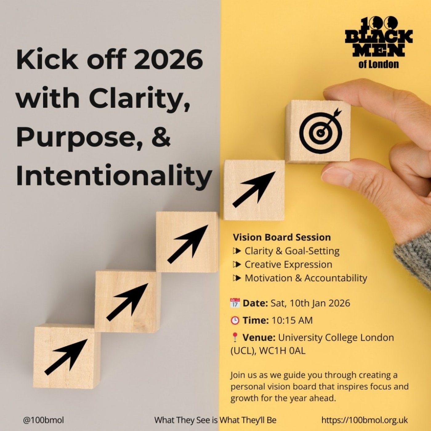 Free Goal Setting and Vision Board Workshop with 100 Black Men of London