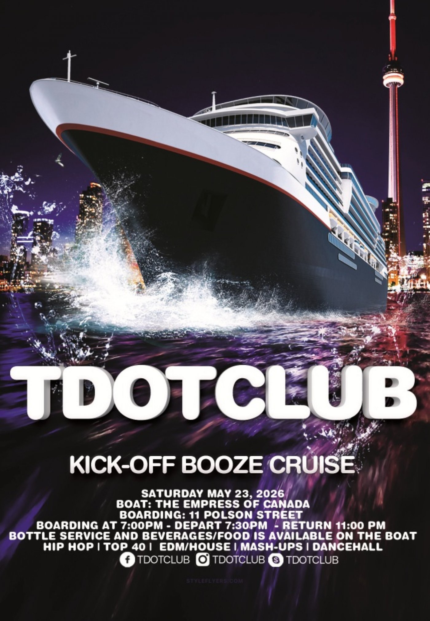 Toronto Boat Party May 23