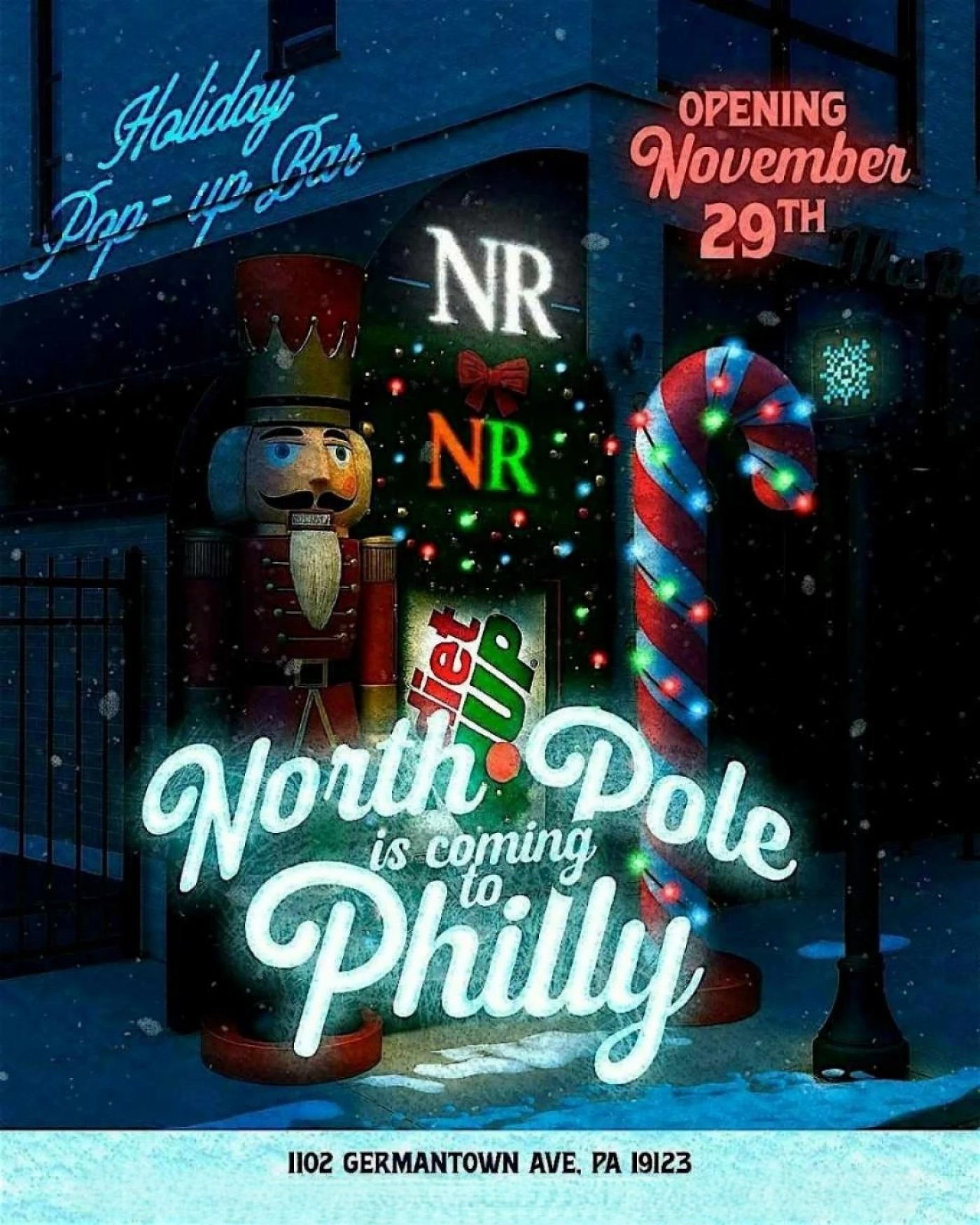 North Pole Pop-Up at Newsroom Philadelphia | Holiday Speakeasy