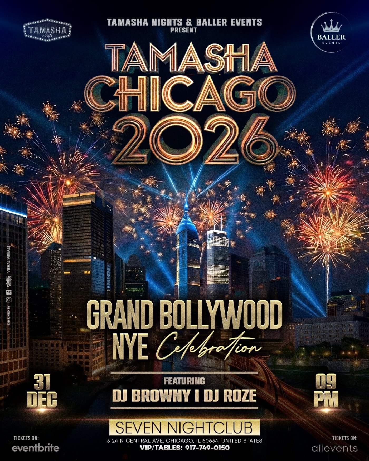 CHICAGO BOLLYWOOD NYE 2026 @SEVEN NIGHTCLUB