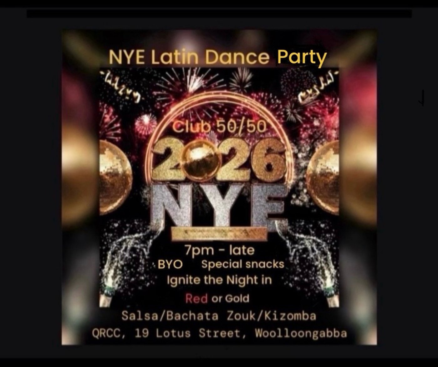 Club 50/50 NYE Latin Dance Party - Salsa/Bachata Zouk/Kizomba at ...