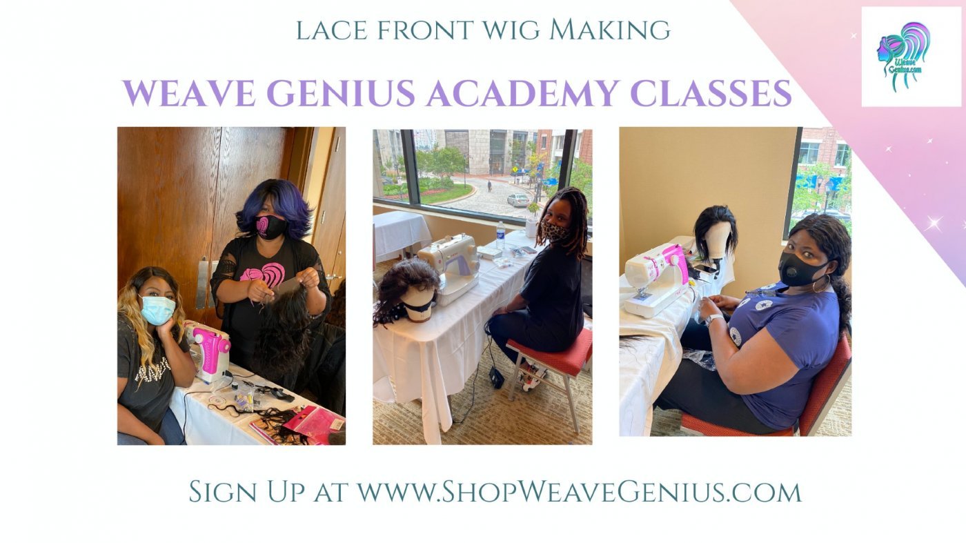Houston TX | Lace Front Wig Making Class using a Sewing Machine