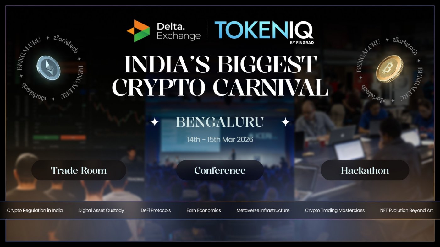TokenIQ: Indias Biggest Crypto Carnival Tickets, Prestige Centre for  Performing Arts, Bangalore, 14 March to 15 March | AllEvents