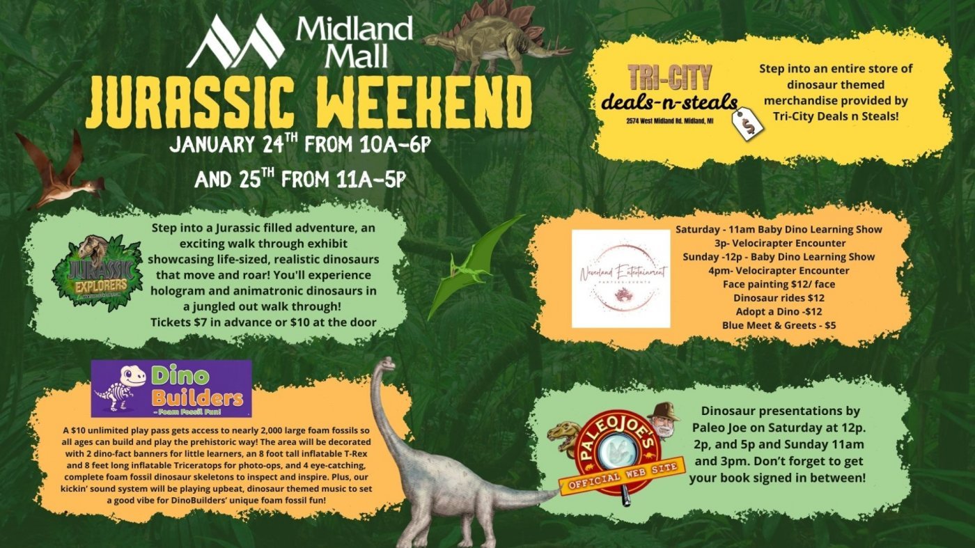 Jurassic Weekend at the Midland Mall