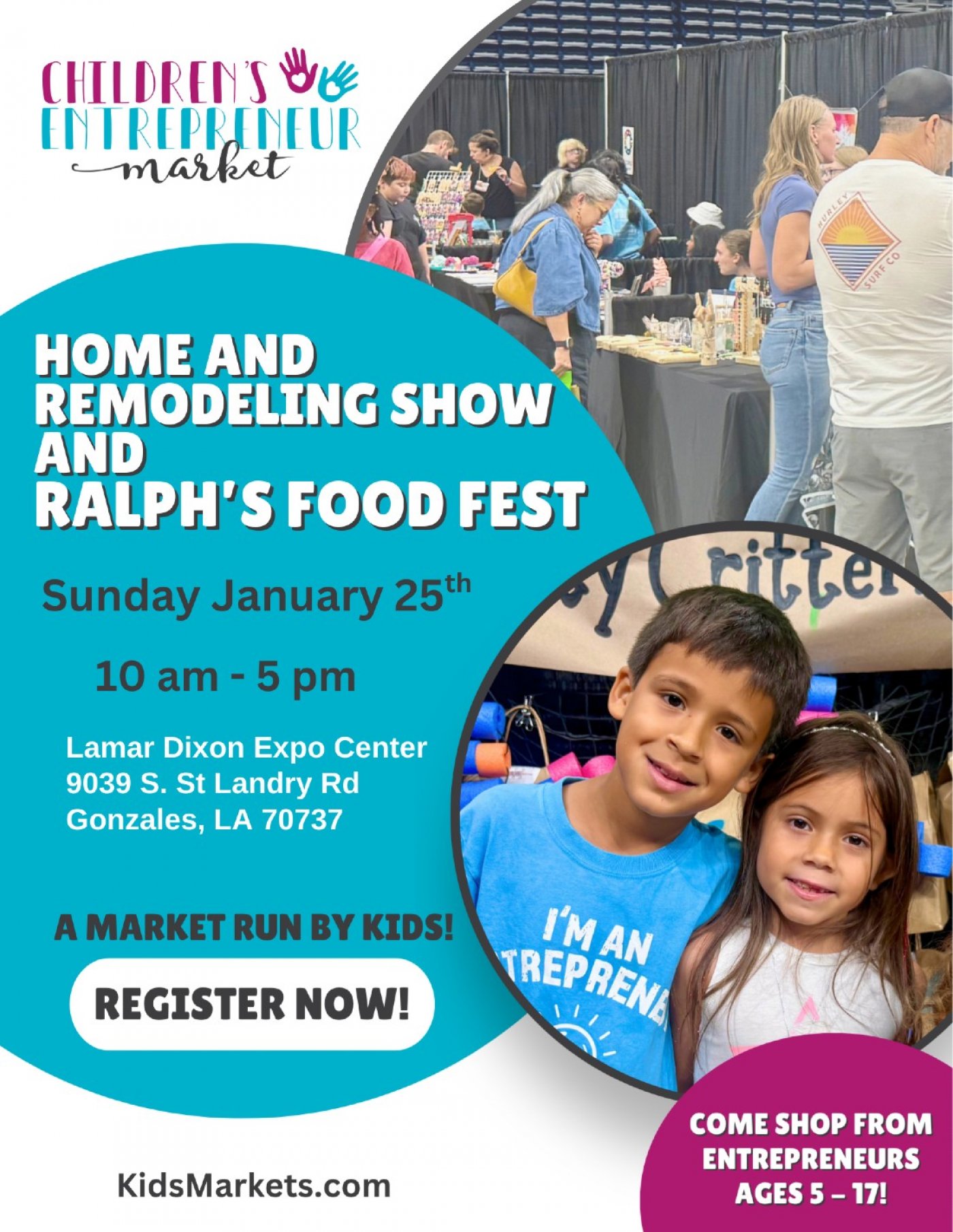 Childrens Entrepreneur Markets Baton Rouge at Home and Remodeling Show