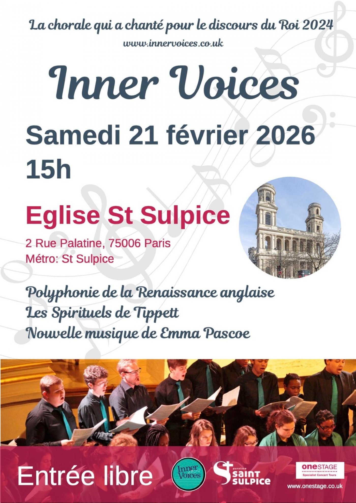 Concert Gratuit de la Chorale 'Inner Voices'
