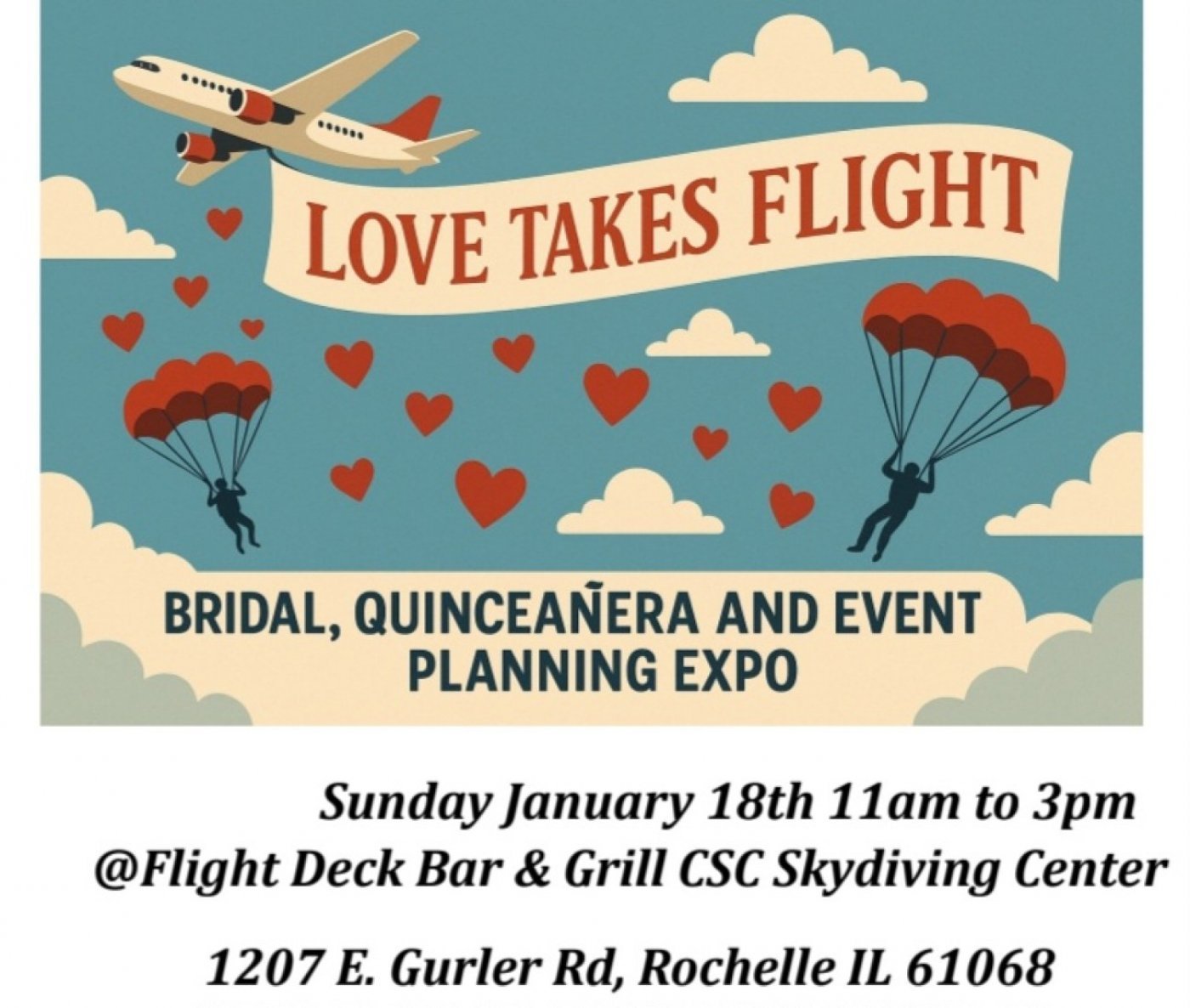 Love Takes Flight {Bridal, Quinceanera, and Event Expo}