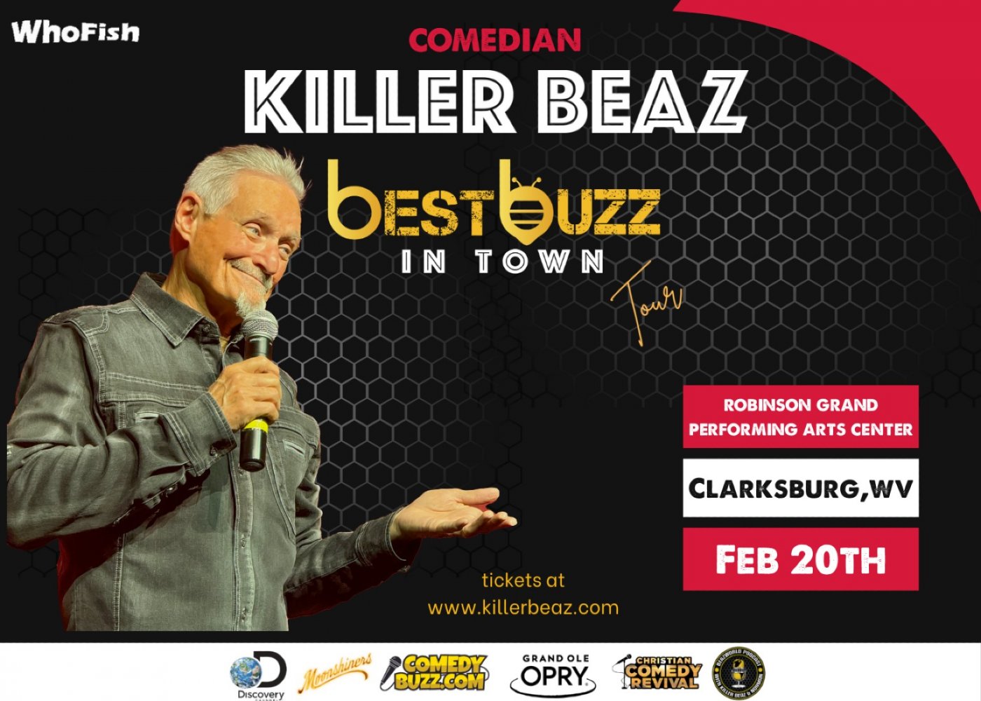 Comedian & “Moonshiner” Killer Beaz Coming to Clarksburg, West Virginia - Best Buzz in Town!