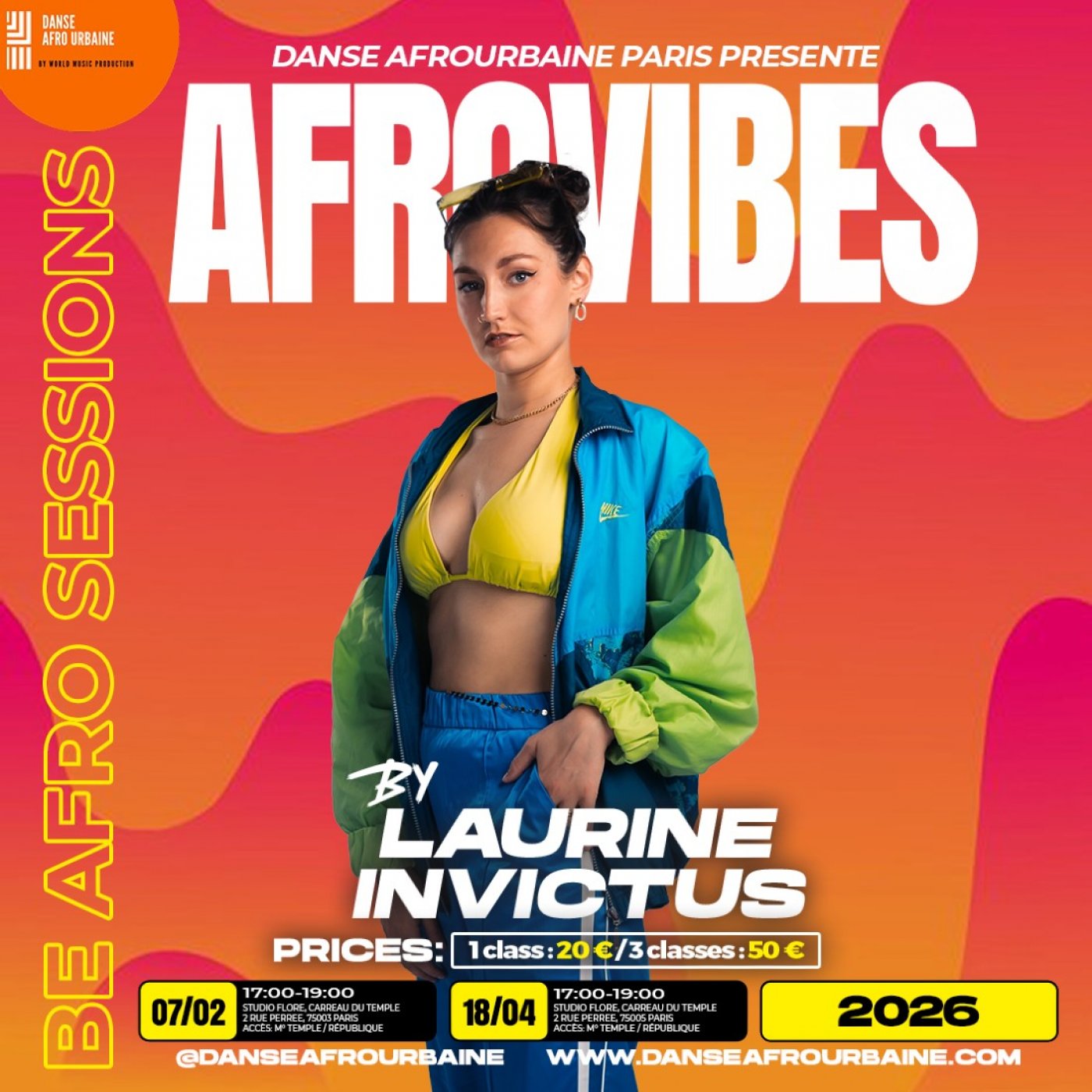 stage d’Afrovibes avec Laurine Invictus au Carreau du Temple