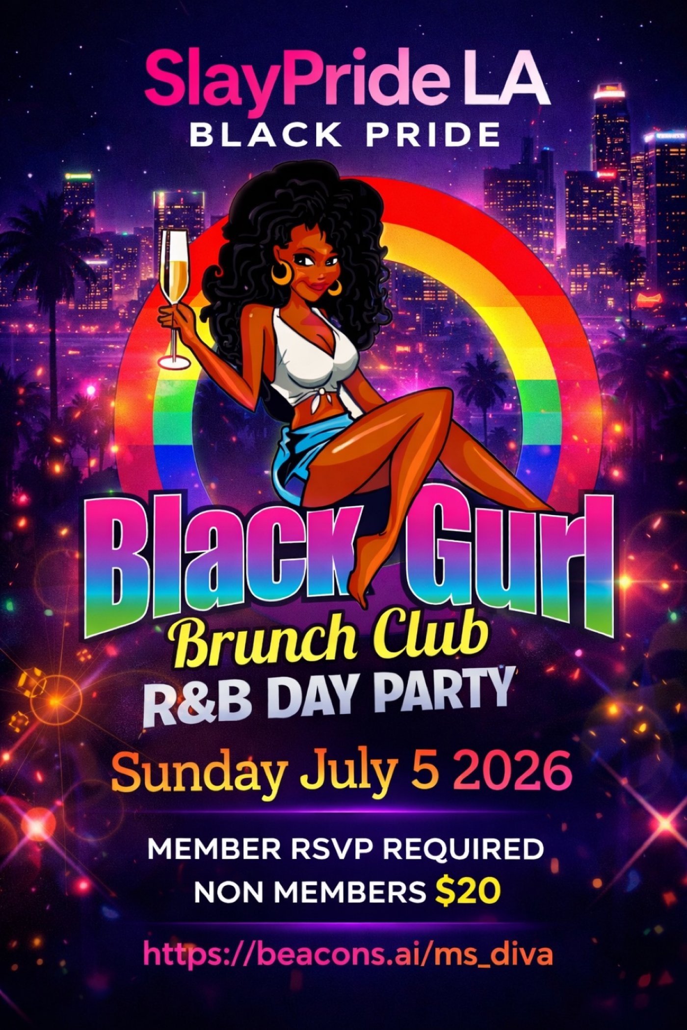 SlayPride LA Black Pride: Black Gurl Brunch Club: R&amp;B Day Party