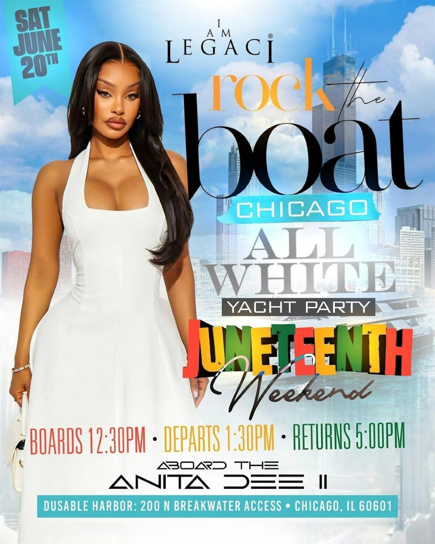 Rock The Boat Chicago The Biggest All White Yacht Party Juneteenth Weekend