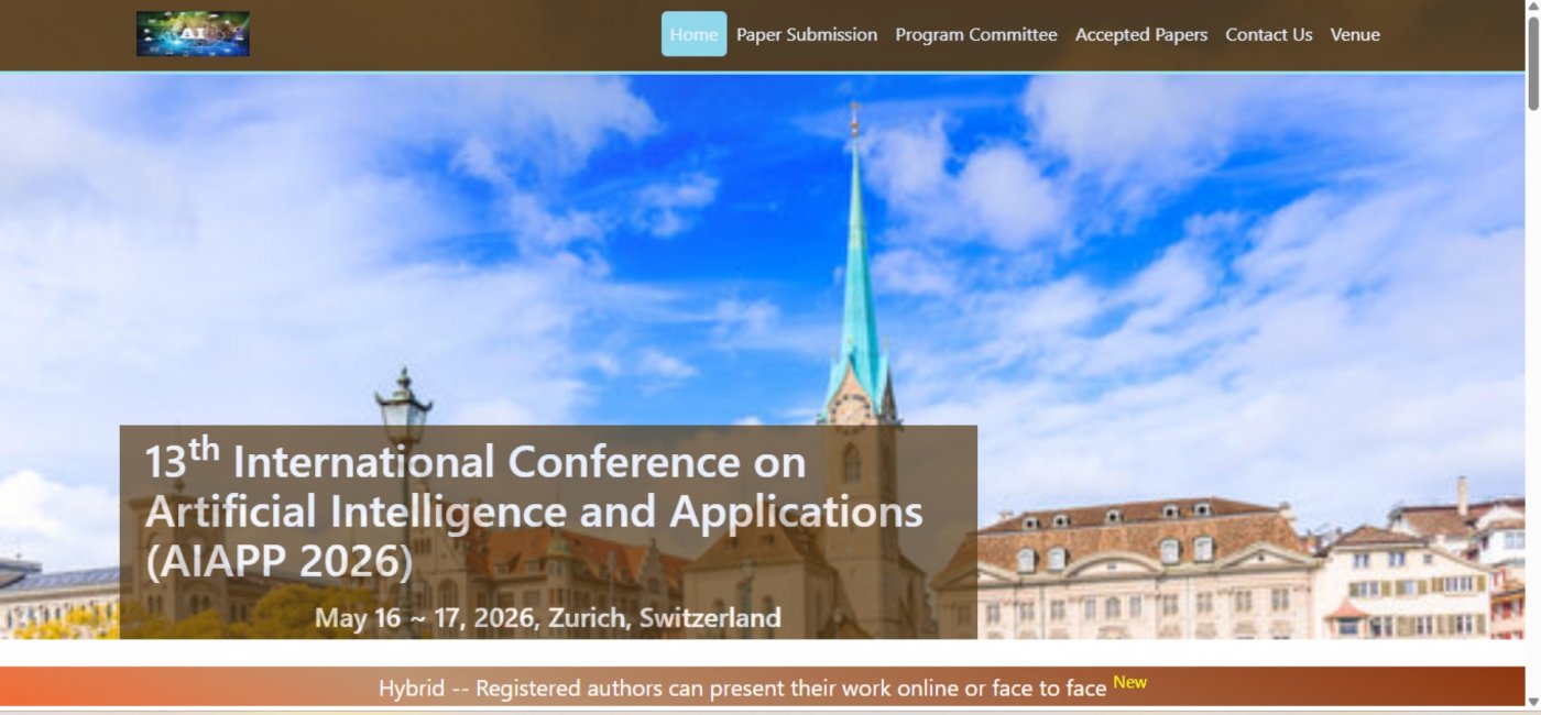 13th International Conference on Artificial Intelligence and ...