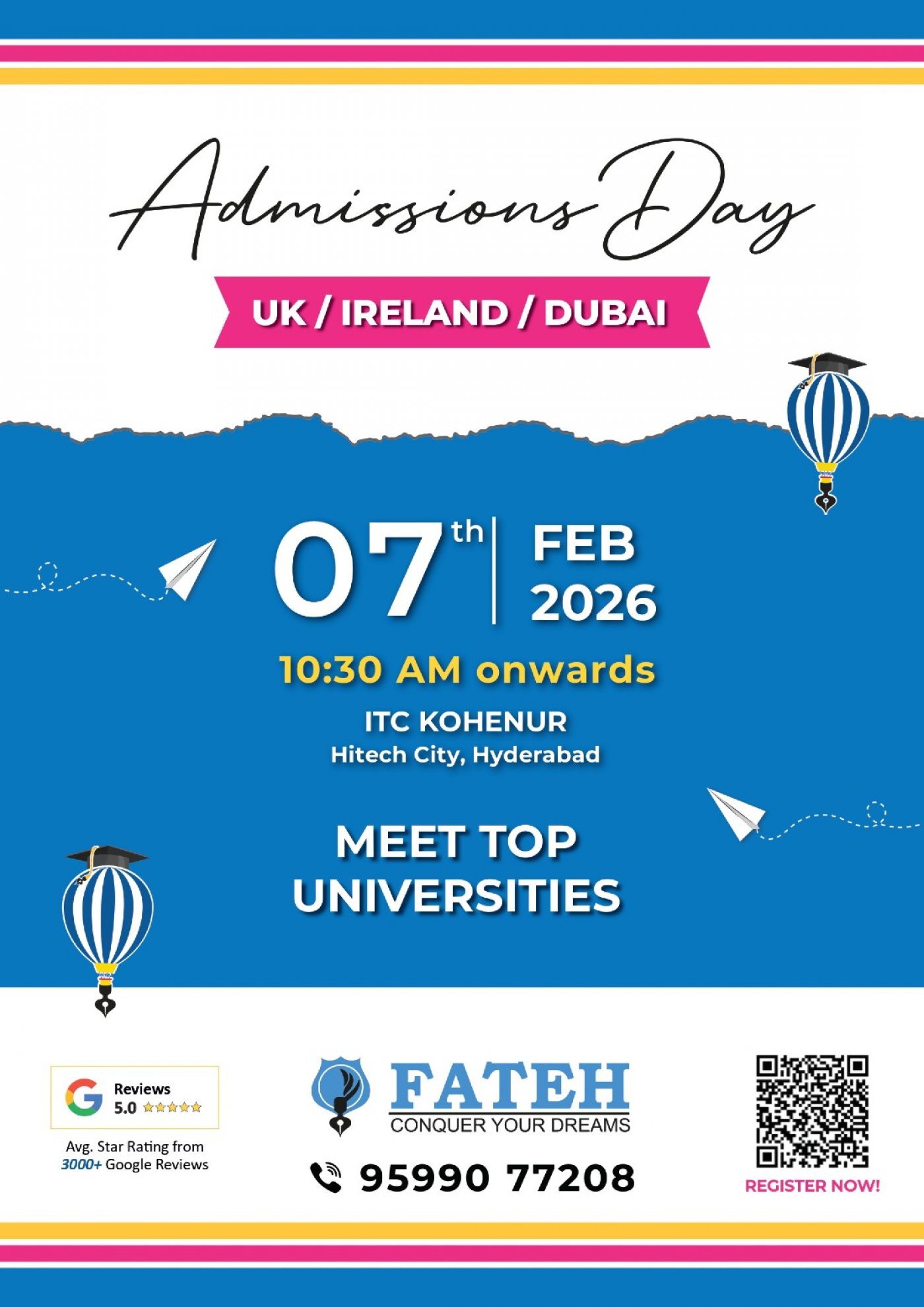 Admissions Day - UK , Ireland and Dubai