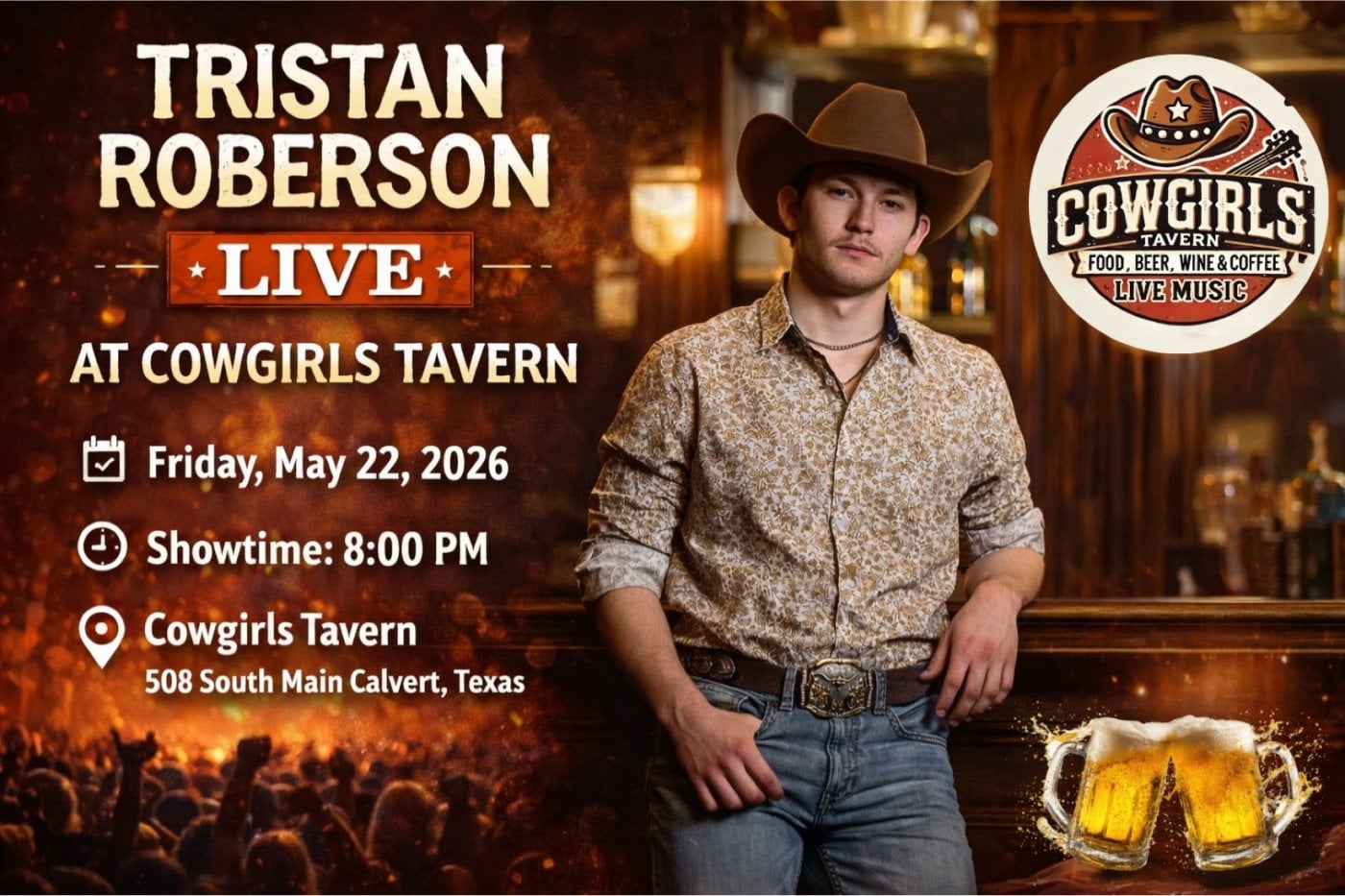 Tristan Roberson Live at Cowgirls Tavern