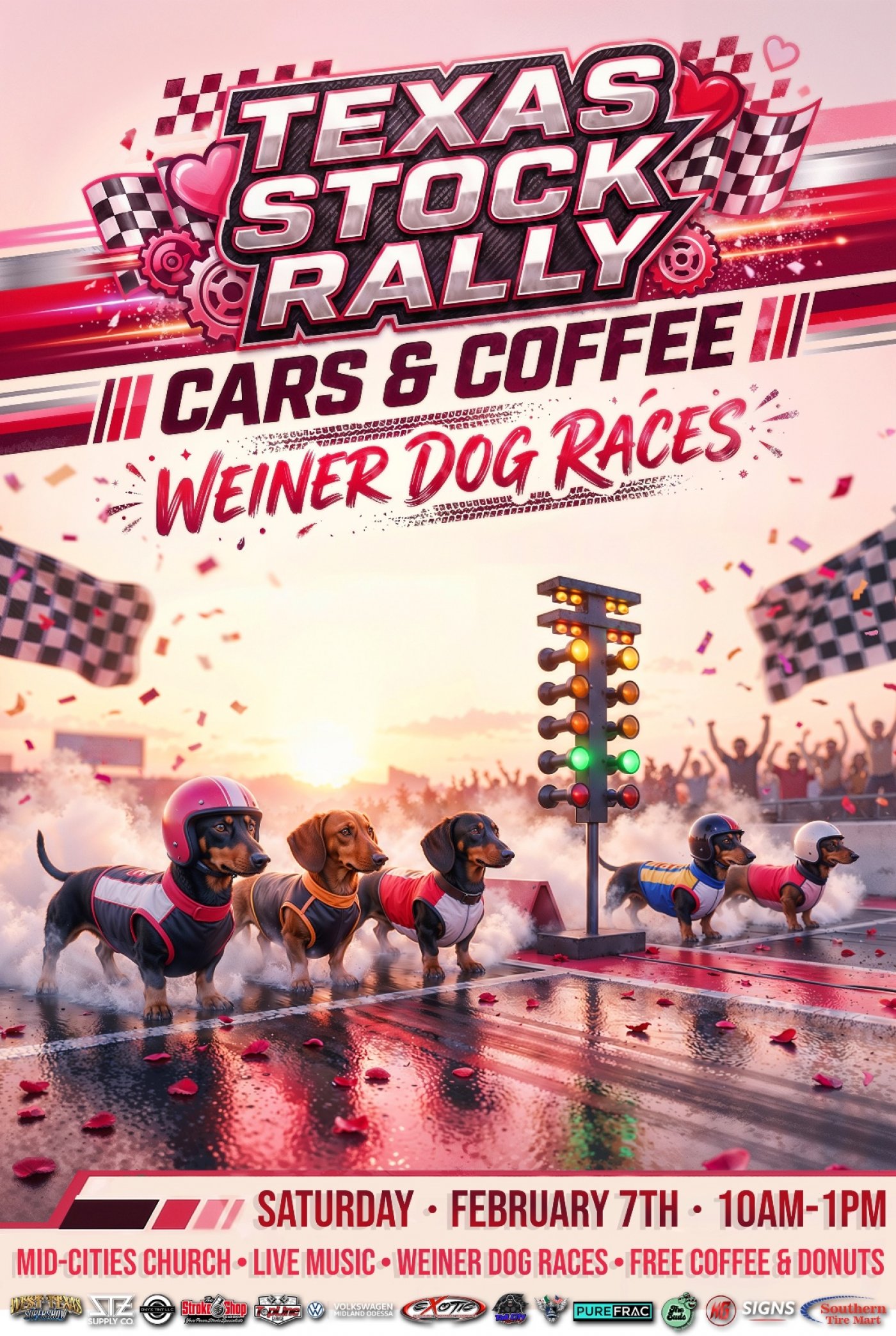 Cars & Coffee / Weenie dog Racing, Mid-Cities Church, Midland, 7 ...
