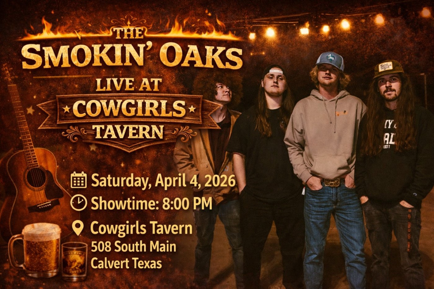The Smokin’ Oaks Live at Cowgirls Tavern
