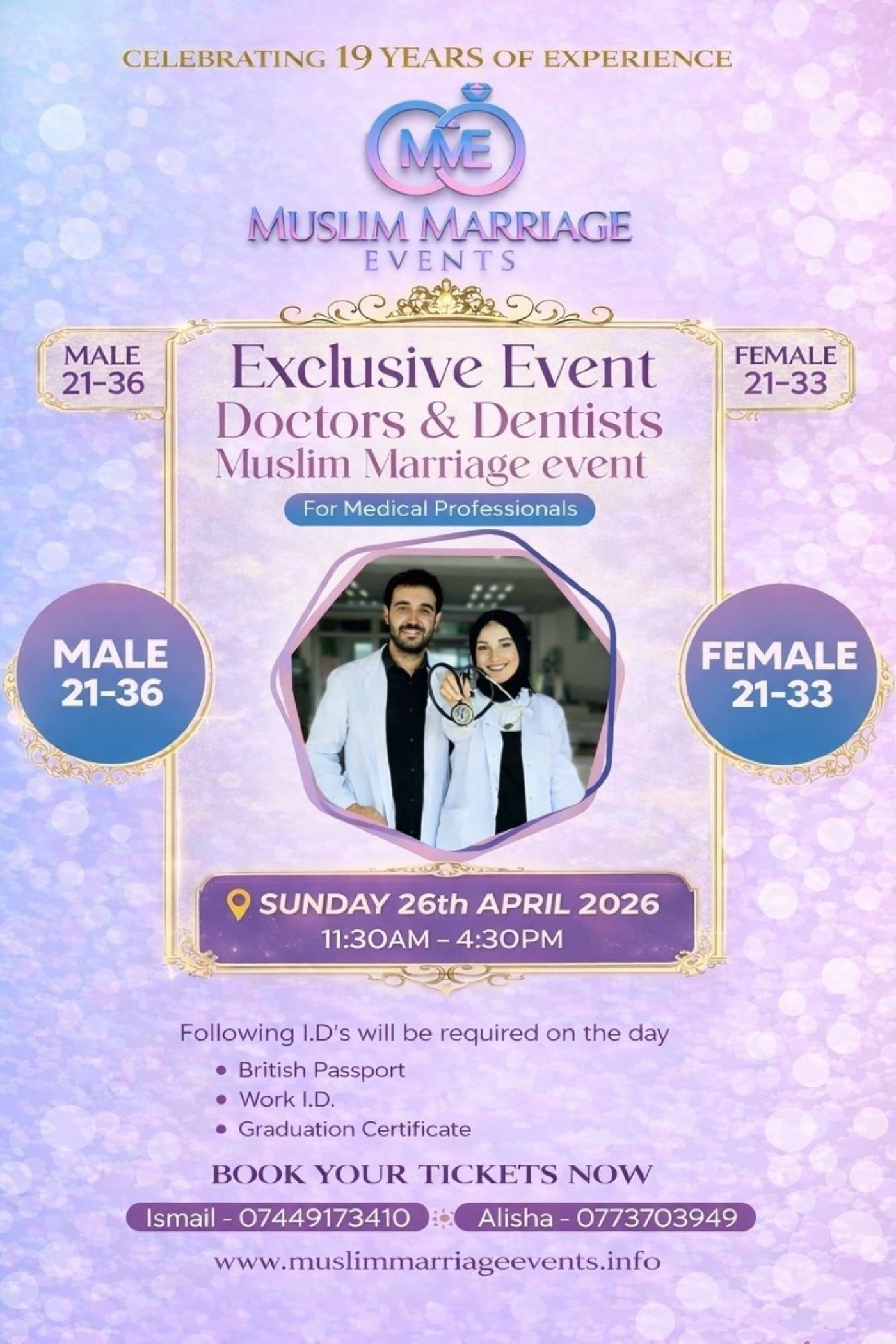 Muslim Marriage Events Birmingham - Doctors &amp; Dentists Event