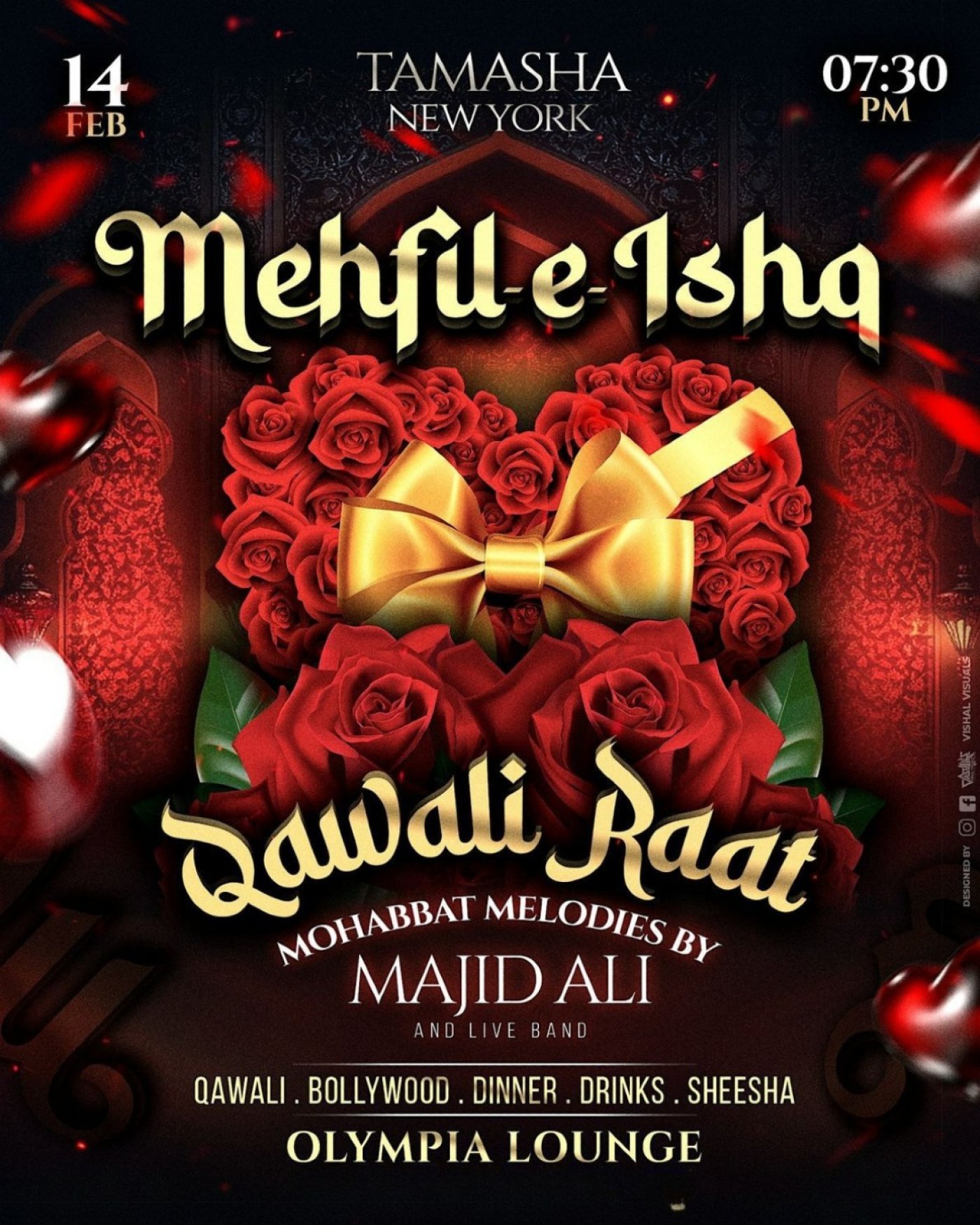 ASTORIA VALENTINES MEHFIL-e-ISHQ FT. MAJID @OLYMPIA LOUNGE