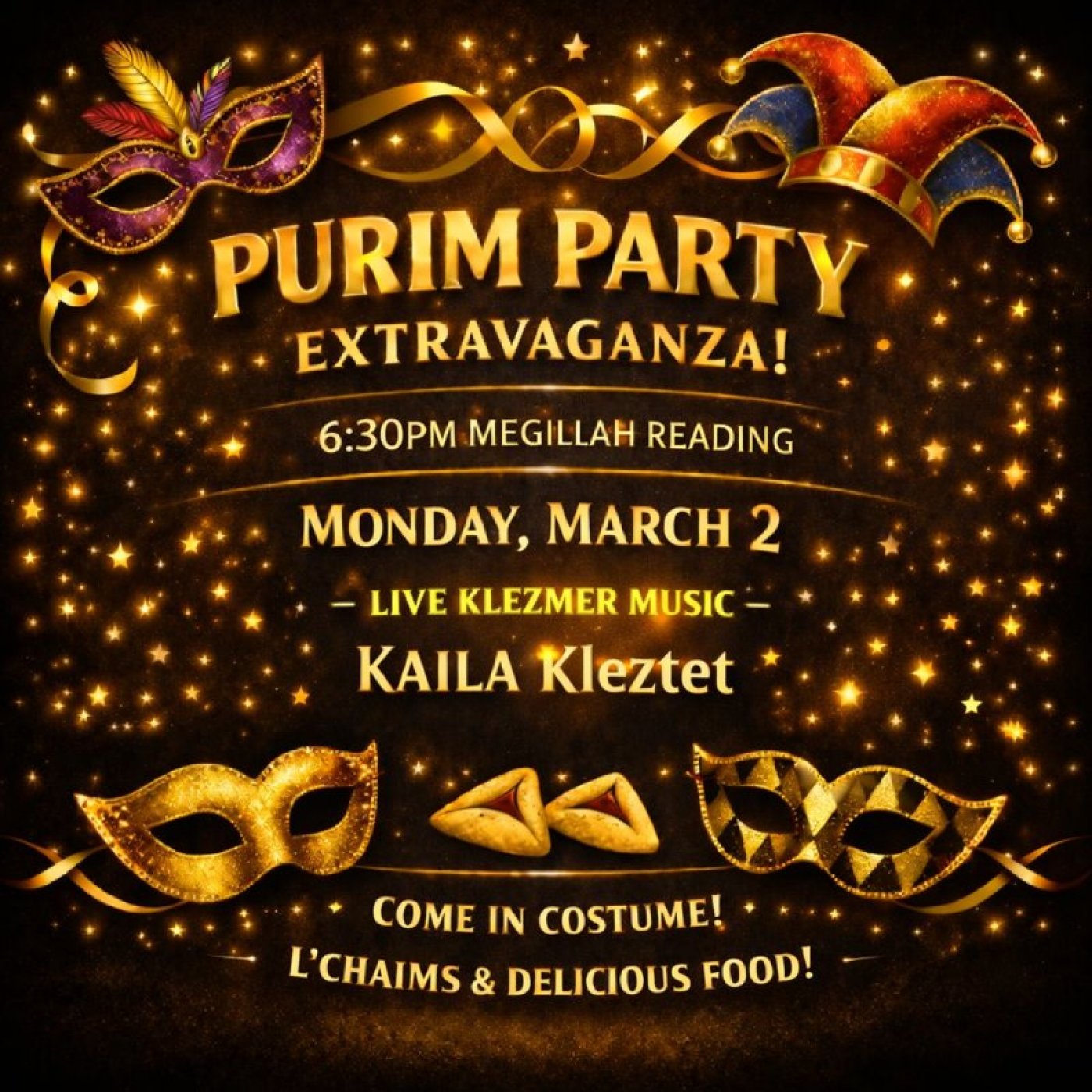 Purim Party Extravaganza & Megillah Reading at the Beach!
