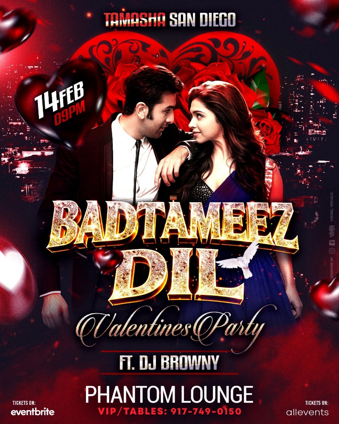 SAN DIEGO BOLLYWOOD VALENTINES NIGHTOUT @PHANTOM LOUNGE