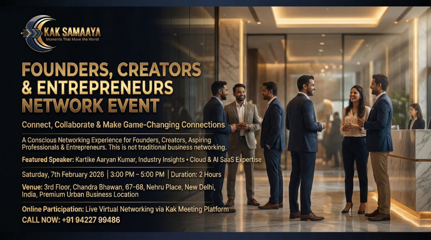 Founders, Creators & Entrepreneurs Networking Event – New Delhi