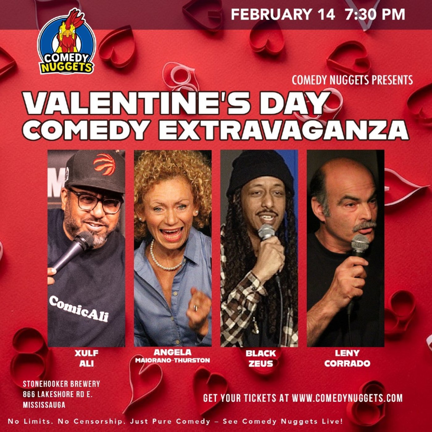 Valentine’s Day 2026 Stand-Up Comedy Show in Mississauga