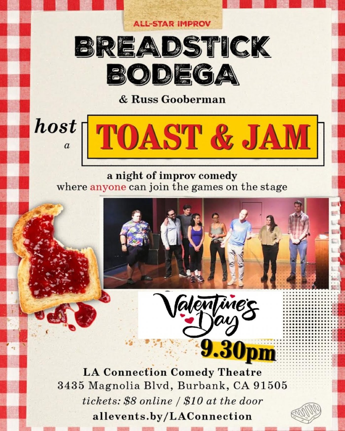 Breadstick Bodega’s Toast & Improv Jam