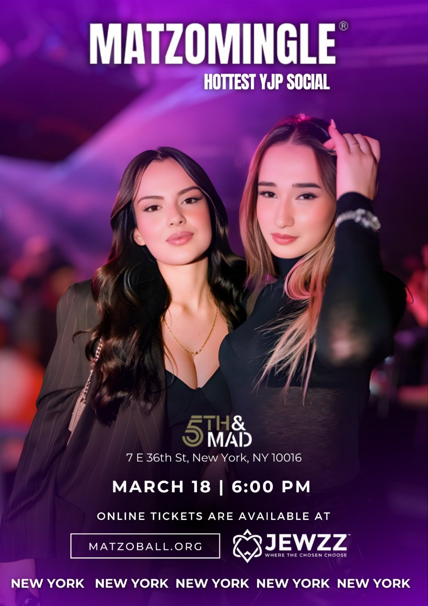 MATZOMINGLE® AFTER WORK EVENT @ New York March 2026