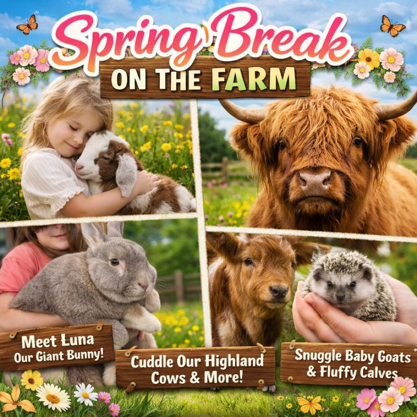🌸🐐 SPRING BREAK = BABY GOAT & CALF SNUGGLE SEASON 🐄🌻, ROSE Therapeutic ...