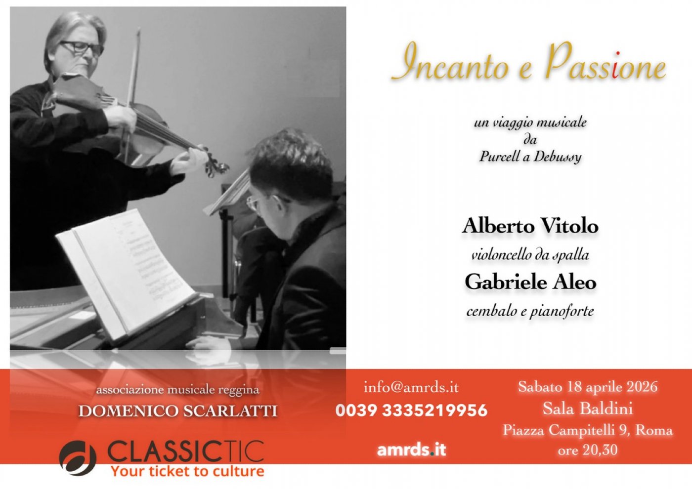 Incanto e Passione - Violoncello da spalla e pianoforte