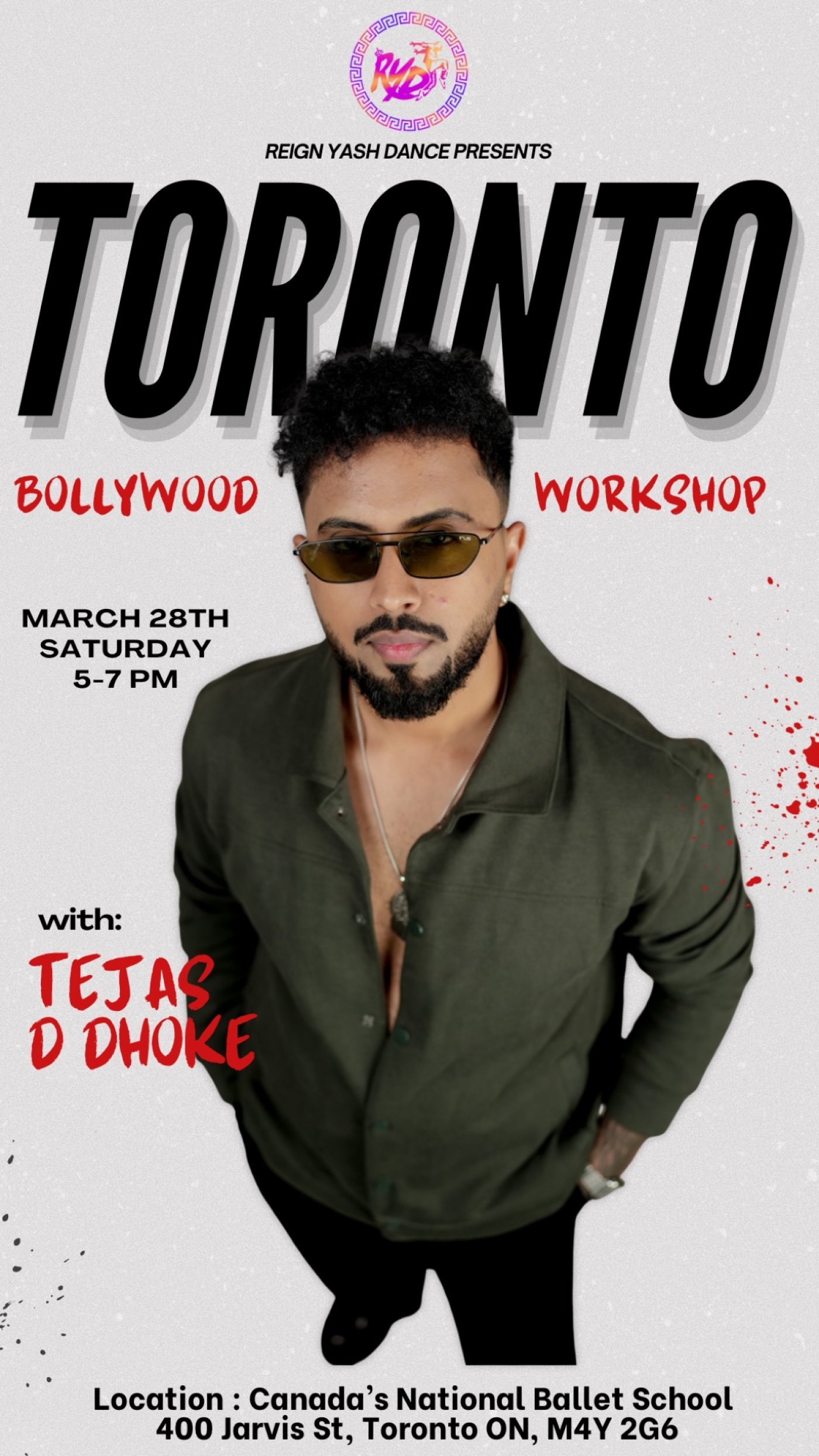 TEJAS D DHOKE CANADA DANCE TOUR - TORONTO WORKSHOP