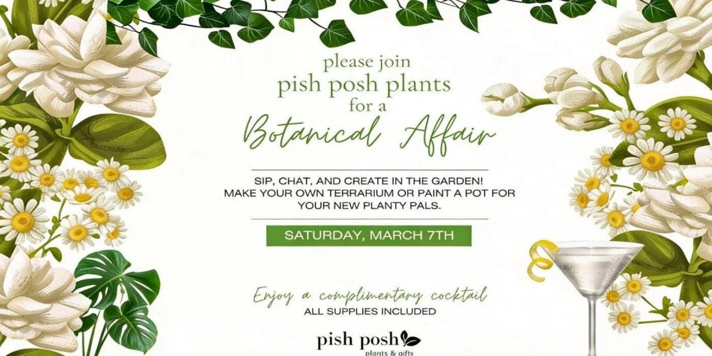 A Botanical Affair: Terrariums, Painting, and Cocktails