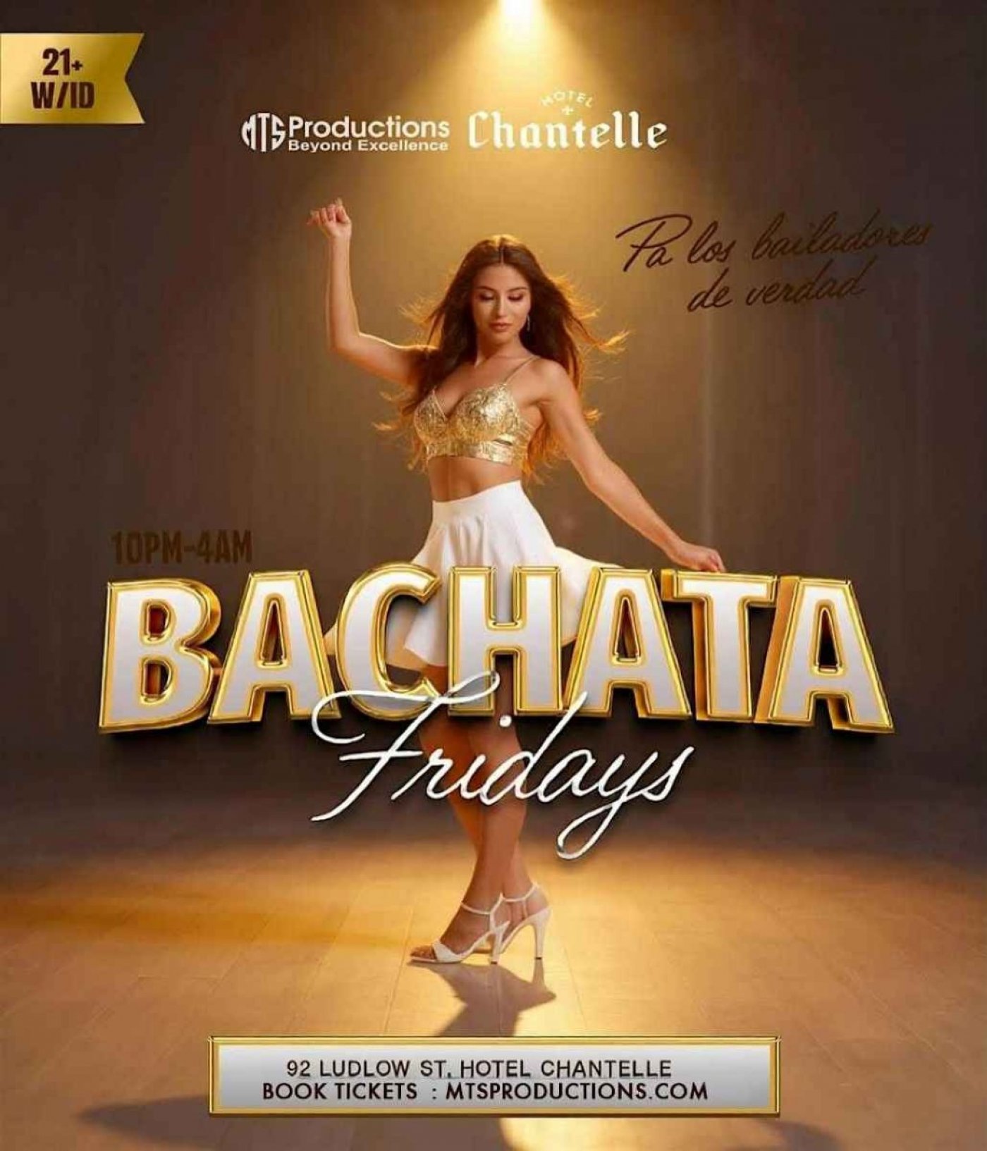 Friday Bachata Night at Hotel Chantelle | Traditional Bachata NYC | Feb 27