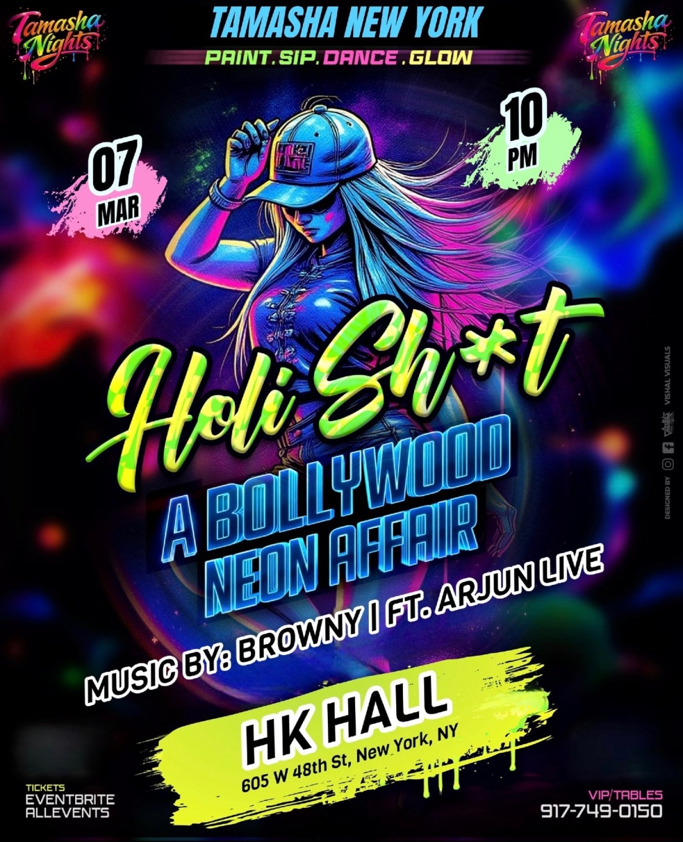 HOLI AFTER DARK @TIMES SQUARE- NYC’S HOTTEST GLOW BOLLYWOOD PARTY