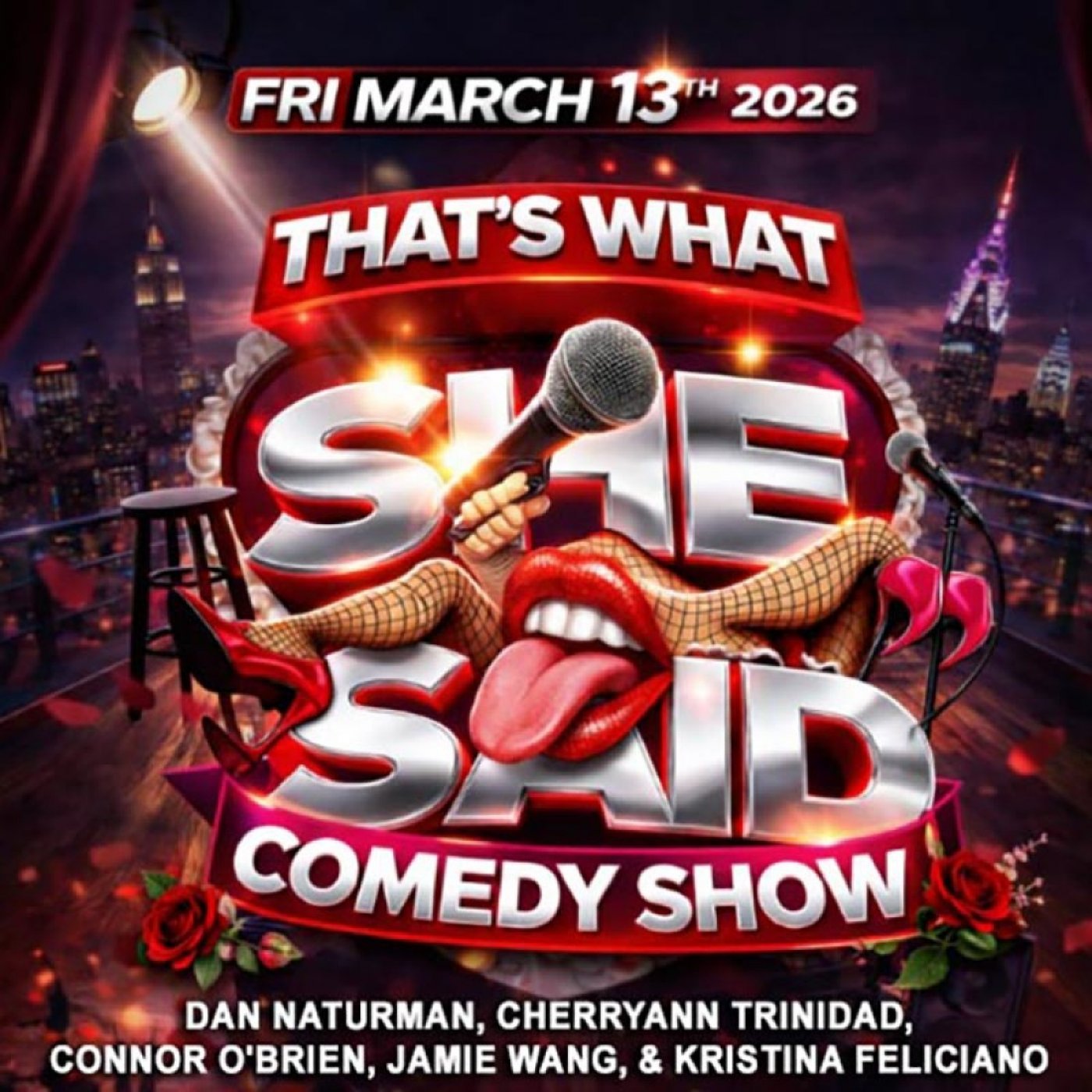 That's What She Said Comedy Show - Friday The 13th Strikes Again!