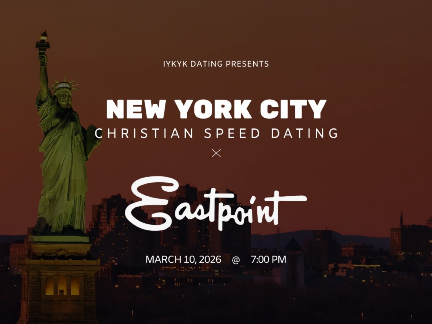 New York City Christian Speed Dating | IYKYK Dating | 20s-30s | 3/10/26