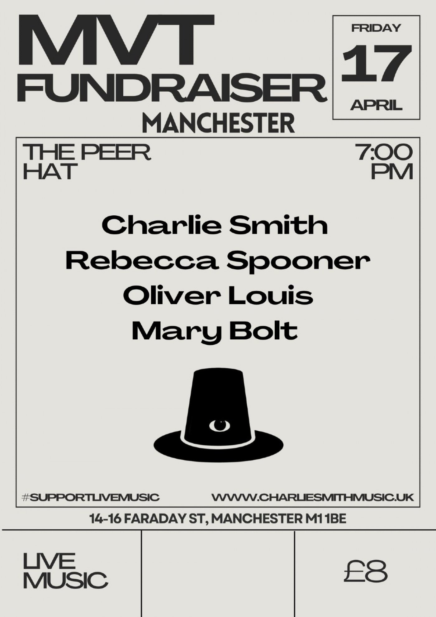 MVT Fundraiser Manchester @ The Peer Hat