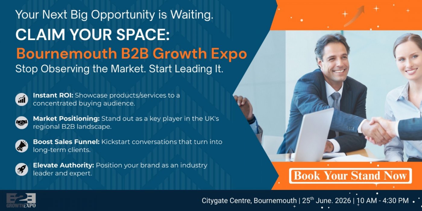 Bournemouth B2B Growth Expo 2026 | Book Your Stand At Premier B2B Show