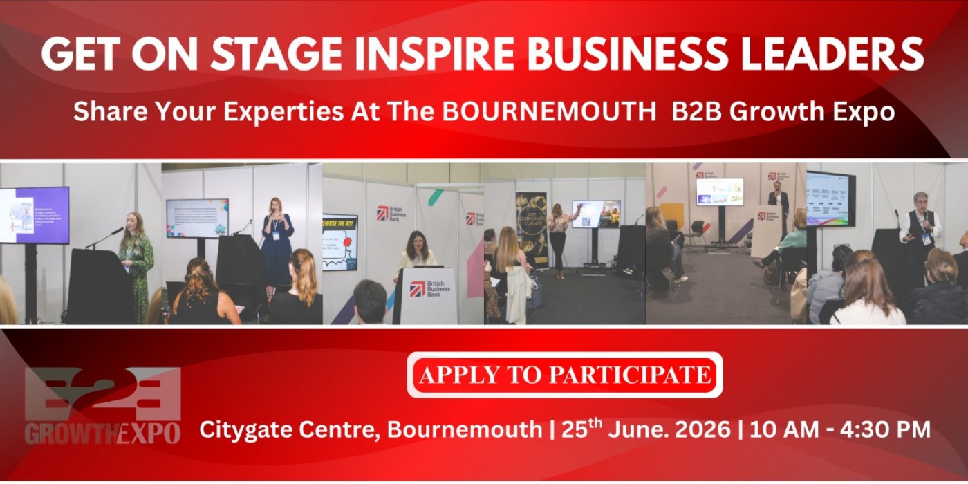 Bournemouth B2B Growth Expo 2026 | Become A Speakers At Premier B2B Show