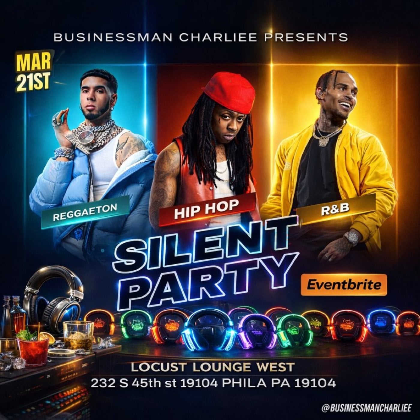 Philly Rnb/HipHop/Reggaeton Silent Party