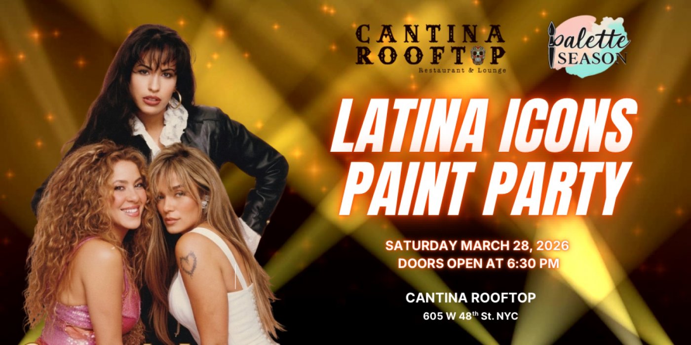 Latina Icons Paint and Sip Party at Cantina Rooftop