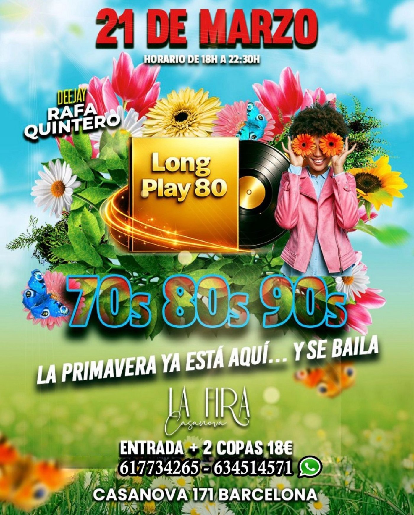 Tardeo 70s 80s 90s Especial Primavera 🌼​